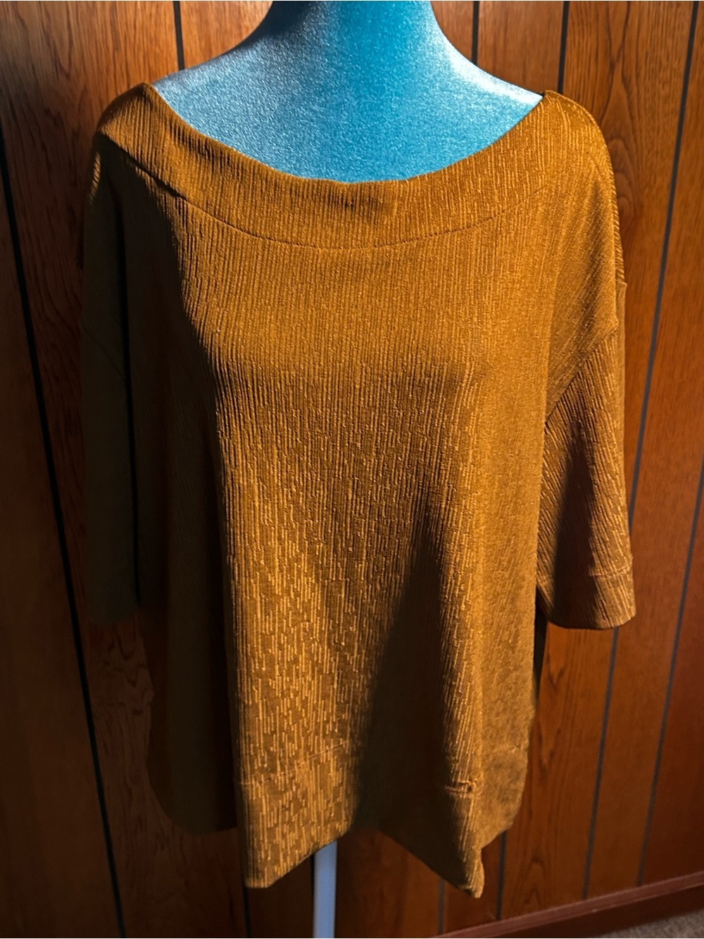 Prologue Textured Boatneck Short-Sleeve Top